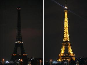 menara Eiffel earthhour
